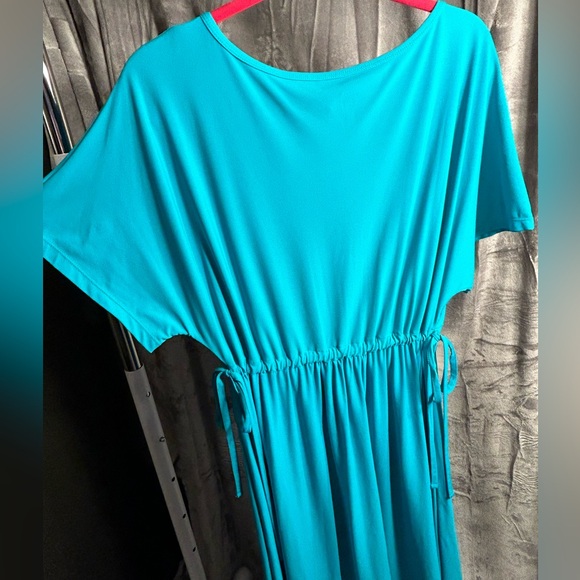 UV Skins Swim Coverup Long Dress Teal UPF 50+ Women’s size 2x - Picture 2 of 7